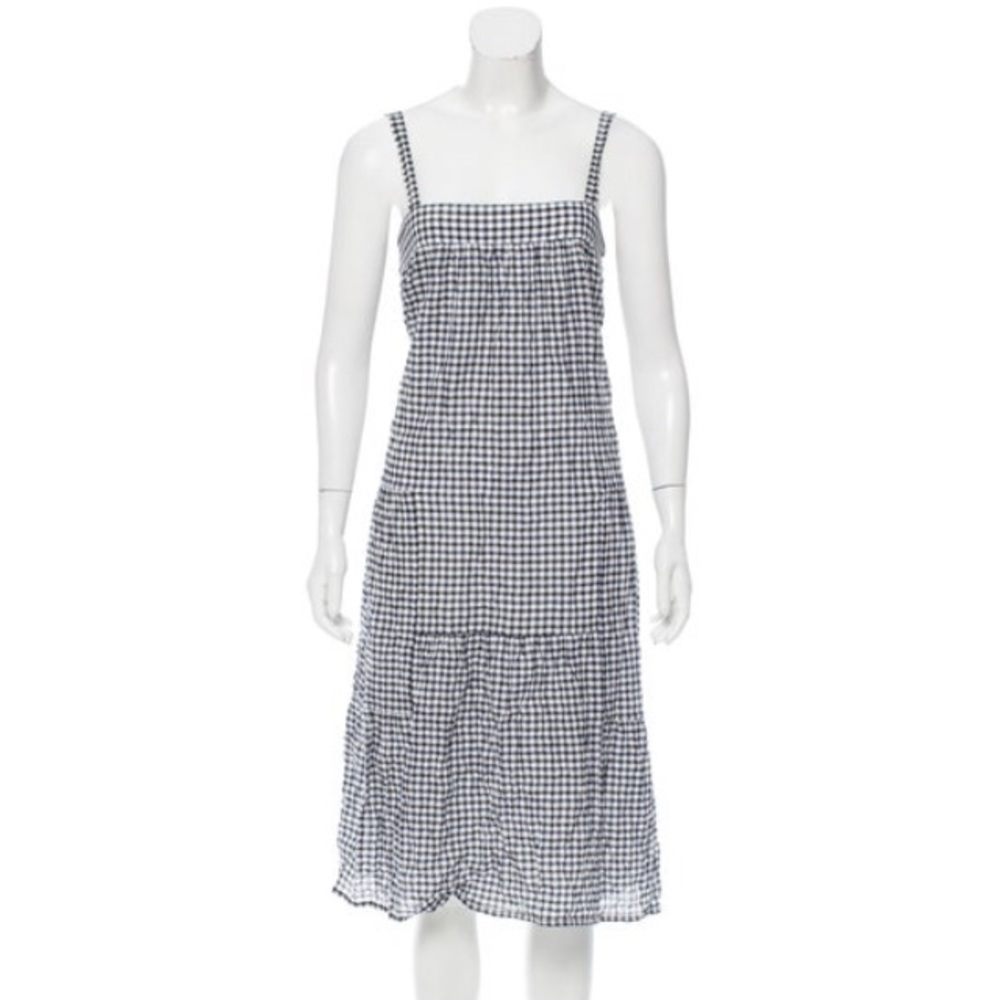 Jenni Kayne gingham check midi cotton sundress